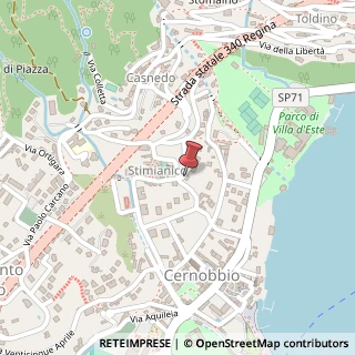 Mappa Via Monte Grappa, 32, 22012 Cernobbio, Como (Lombardia)