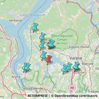 Mappa Via Enrico Fermi, 21026 Gavirate VA, Italia (7.09769)