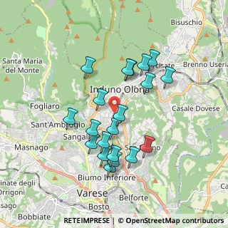 Mappa Via Monte Martica, 21056 Induno Olona VA, Italia (1.6485)