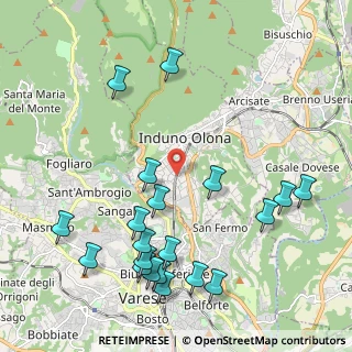 Mappa Via Monte Martica, 21056 Induno Olona VA, Italia (2.4785)