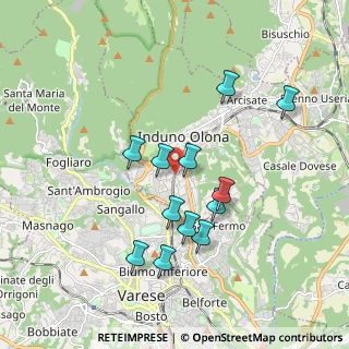 Mappa Via Monte Martica, 21056 Induno Olona VA, Italia (1.67667)