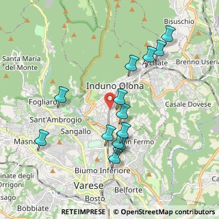 Mappa Via Monte Martica, 21056 Induno Olona VA, Italia (1.87385)