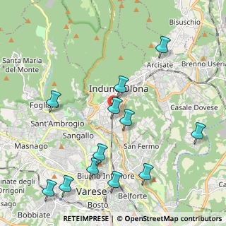 Mappa Via Monte Martica, 21056 Induno Olona VA, Italia (2.39583)