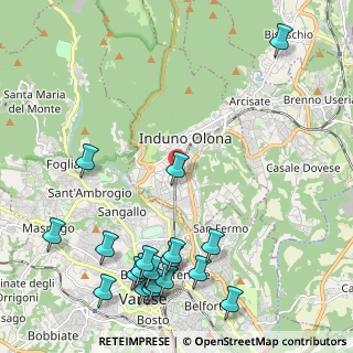 Mappa Via Monte Martica, 21056 Induno Olona VA, Italia (2.83263)