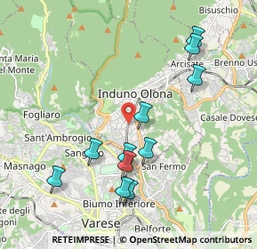 Mappa Via Monte Martica, 21056 Induno Olona VA, Italia (2)
