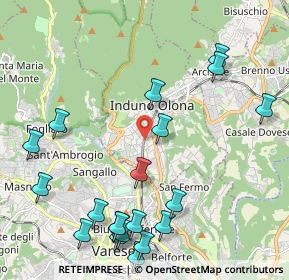 Mappa Via Monte Martica, 21056 Induno Olona VA, Italia (2.5975)