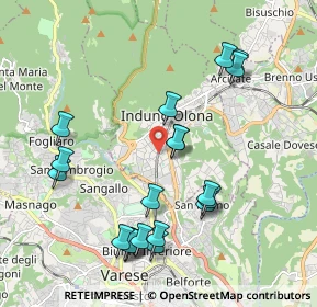 Mappa Via Monte Martica, 21056 Induno Olona VA, Italia (2.1195)