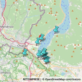Mappa Via Regina, 22012 Como CO, Italia (3.42167)