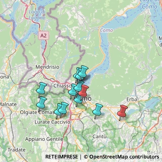 Mappa Via Regina, 22012 Como CO, Italia (6.15)