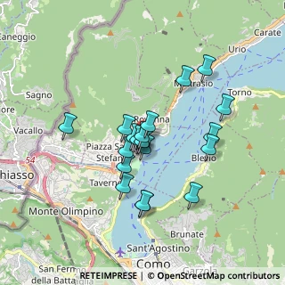 Mappa Via Regina, 22012 Como CO, Italia (1.3675)