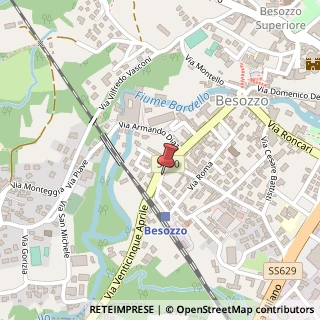 Mappa Via D. Zangrilli, 9, 21023 Besozzo, Varese (Lombardia)