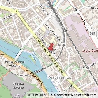 Mappa Corso Martiri della Liberazione, 107, 23900 Lecco, Lecco (Lombardia)