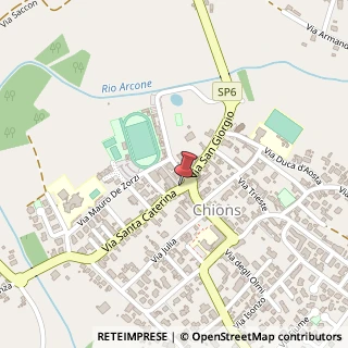 Mappa Via Santa Caterina, 6, 33083 Chions PN, Italia, 33083 Chions, Pordenone (Friuli-Venezia Giulia)
