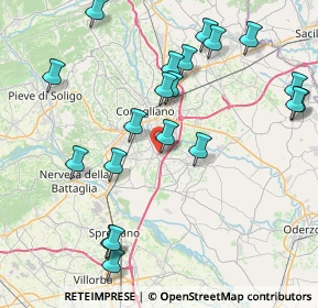 Mappa Via Alessandro Manzoni, 31010 Mareno di Piave TV, Italia (8.995)