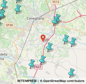Mappa Via Alessandro Manzoni, 31010 Mareno di Piave TV, Italia (6.799)