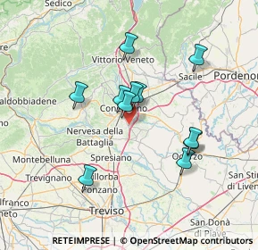 Mappa Via Alessandro Manzoni, 31010 Mareno di Piave TV, Italia (11.88727)