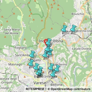 Mappa Via Tabacchi, 21056 Induno Olona VA, Italia (2.15267)