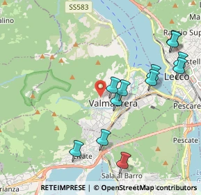 Mappa Via Buon Consiglio, 23868 Valmadrera LC, Italia (2.14583)