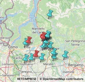 Mappa 23868 Valmadrera LC, Italia (10.42842)