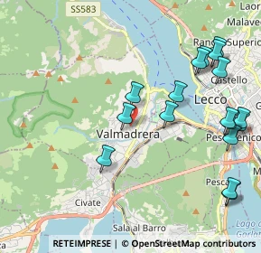 Mappa 23868 Valmadrera LC, Italia (2.38824)