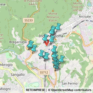 Mappa Via Maria Croci, 21056 Induno Olona VA, Italia (0.734)