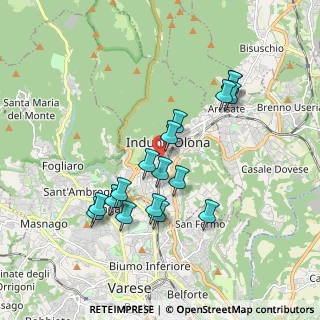Mappa Via Maria Croci, 21056 Induno Olona VA, Italia (1.71118)