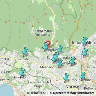 Mappa Via Oglio, 21100 Varese VA, Italia (2.43077)