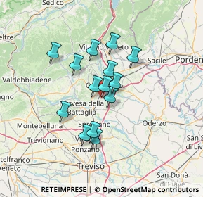 Mappa Via F. Crispi, 31025 Santa Lucia di Piave TV, Italia (10.19071)