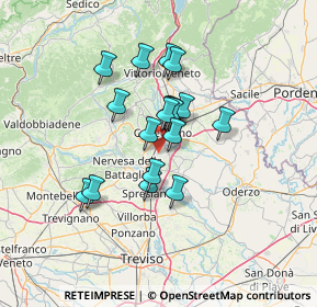 Mappa Via F. Crispi, 31025 Santa Lucia di Piave TV, Italia (9.87389)