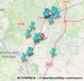 Mappa Via F. Crispi, 31025 Santa Lucia di Piave TV, Italia (3.53059)