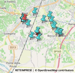 Mappa Via F. Crispi, 31025 Santa Lucia di Piave TV, Italia (1.6515)