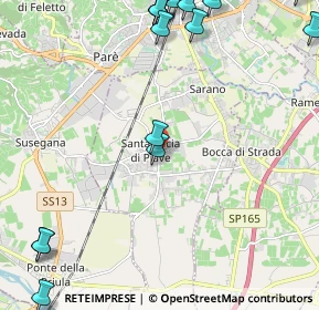 Mappa Via F. Crispi, 31025 Santa Lucia di Piave TV, Italia (3.144)