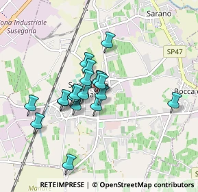 Mappa Via F. Crispi, 31025 Santa Lucia di Piave TV, Italia (0.6665)