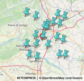Mappa Via F. Crispi, 31025 Santa Lucia di Piave TV, Italia (6.5115)