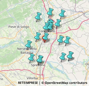 Mappa Via F. Crispi, 31025 Santa Lucia di Piave TV, Italia (6.549)