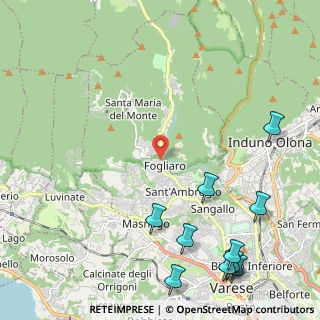 Mappa Via Prima Cappella, 21100 Varese VA, Italia (3.10818)