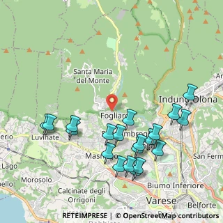 Mappa Via Prima Cappella, 21100 Varese VA, Italia (2.2075)