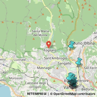 Mappa Via Prima Cappella, 21100 Varese VA, Italia (3.62214)
