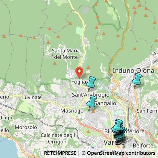 Mappa Via Prima Cappella, 21100 Varese VA, Italia (3.44467)