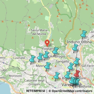 Mappa Via Prima Cappella, 21100 Varese VA, Italia (3.00125)