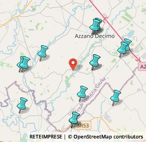 Mappa Via Geresina, 33082 Azzano Decimo PN, Italia (4.70333)