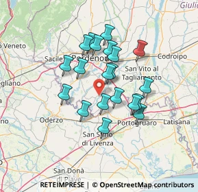 Mappa Via Geresina, 33082 Azzano Decimo PN, Italia (10.988)