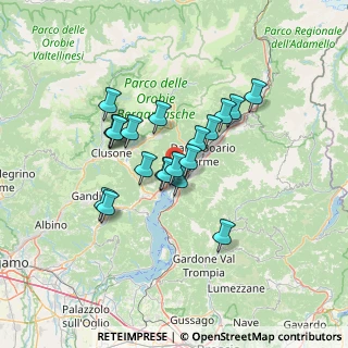 Mappa Via Giuseppe Verdi, 24060 Rogno BG, Italia (10.5435)