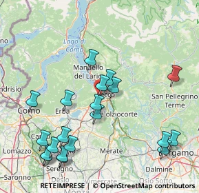 Mappa Via Rio Torto, 23868 Valmadrera LC, Italia (18.2595)