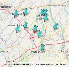 Mappa Piazza Castello, 33079 Sesto Al Reghena PN, Italia (7.02727)