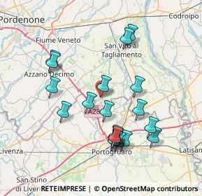 Mappa Piazza Castello, 33079 Sesto Al Reghena PN, Italia (7.291)