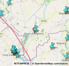 Mappa Piazza Castello, 33079 Sesto Al Reghena PN, Italia (3.7065)