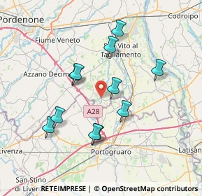 Mappa Piazza Cardinale Barbo, 33079 Sesto Al Reghena PN, Italia (6.62)