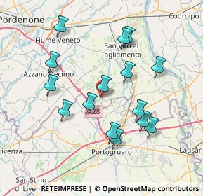 Mappa Piazza Cardinale Barbo, 33079 Sesto Al Reghena PN, Italia (7.12067)