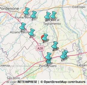 Mappa Piazza Cardinale Barbo, 33079 Sesto Al Reghena PN, Italia (7.09462)